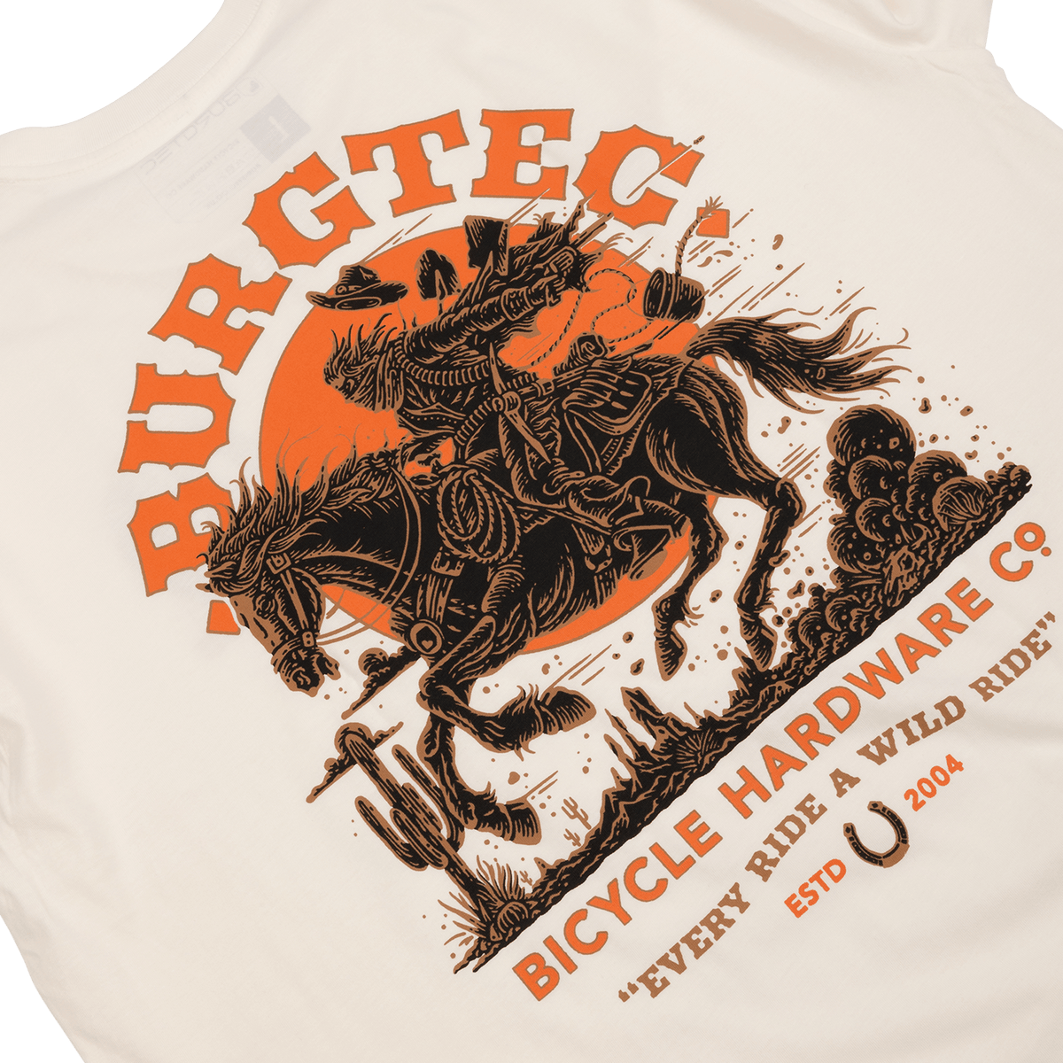 T-Shirt BURGTEC WILD RIDE Beige