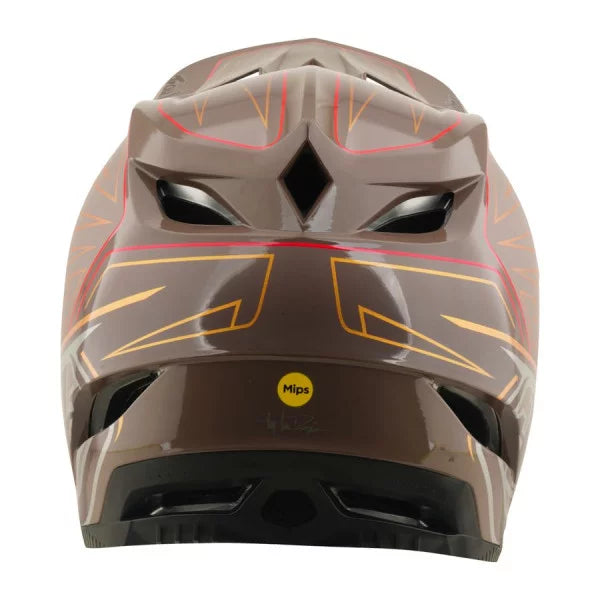 TROY LEE DESIGNS D4 POLYACRYLITE MIPS SHADOW PRO Brown MTB Helmet