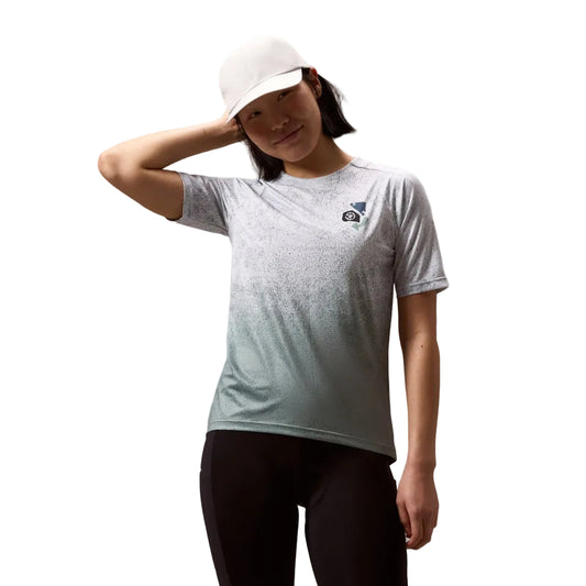 ENDURA SINGLETRACK PRINT Kortmouw Fietsshirt Dames Aero Blue