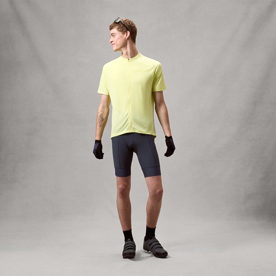 Trøje ENDURA LOOP ZIPPED Korte Ærmer Oilseed