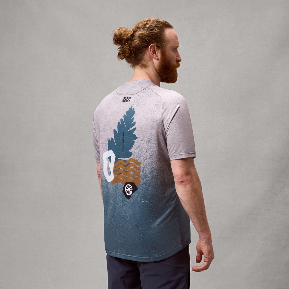 ENDURA SINGLETRACK PRINT Short Sleeve Jersey Titanium
