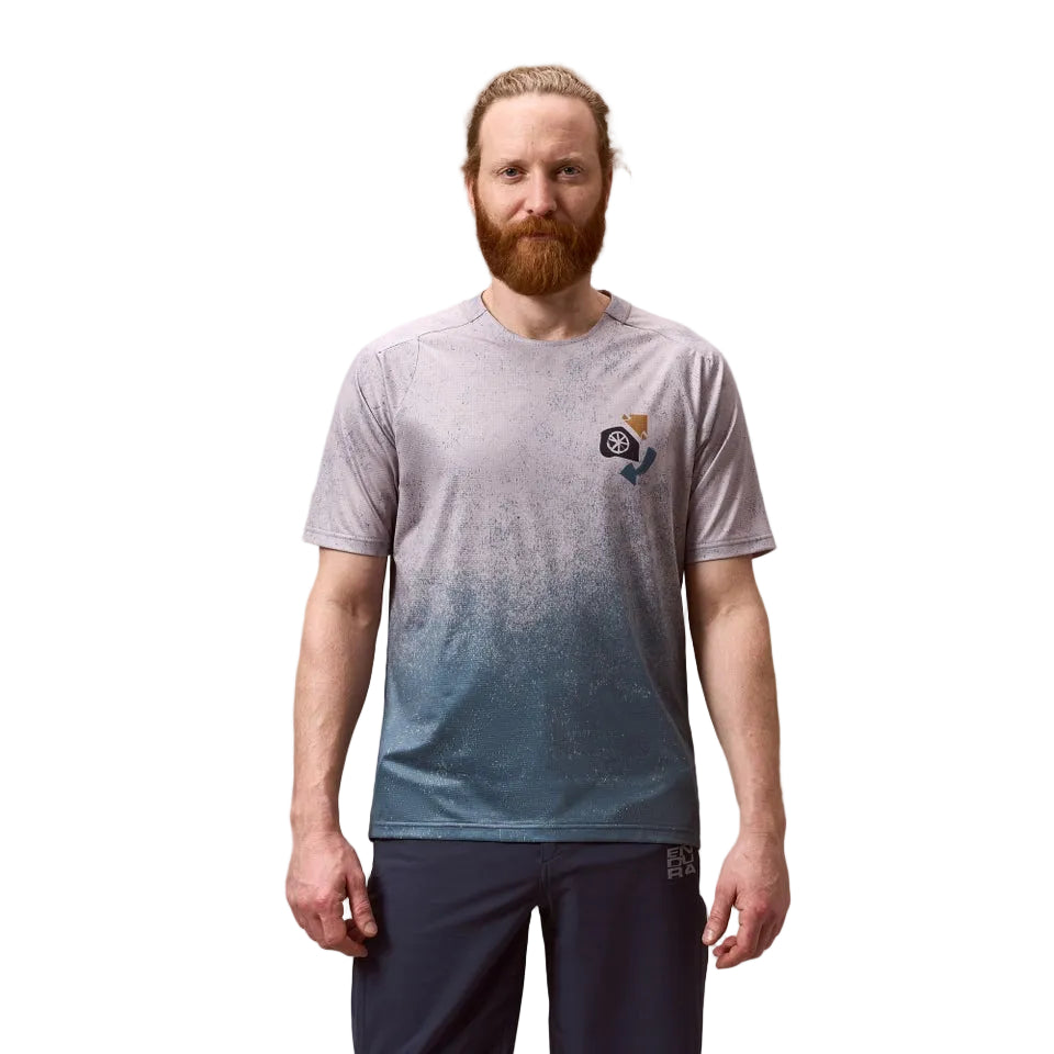 ENDURA SINGLETRACK PRINT Short Sleeve Jersey Titanium