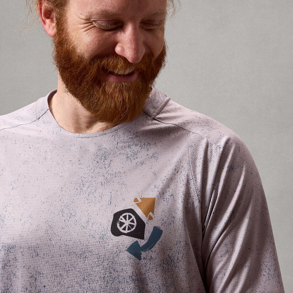 ENDURA SINGLETRACK PRINT Short Sleeve Jersey Titanium