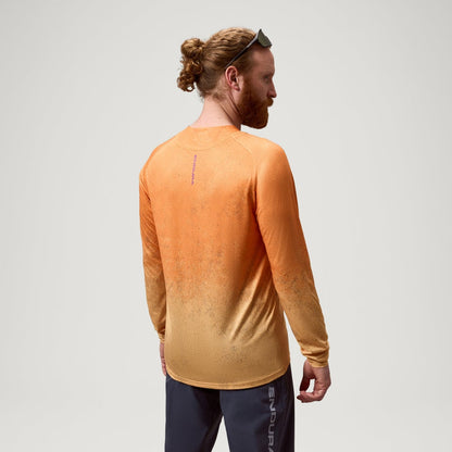 Koszulka ENDURA SINGLETRACK PRINT Długi Rękaw End Orange