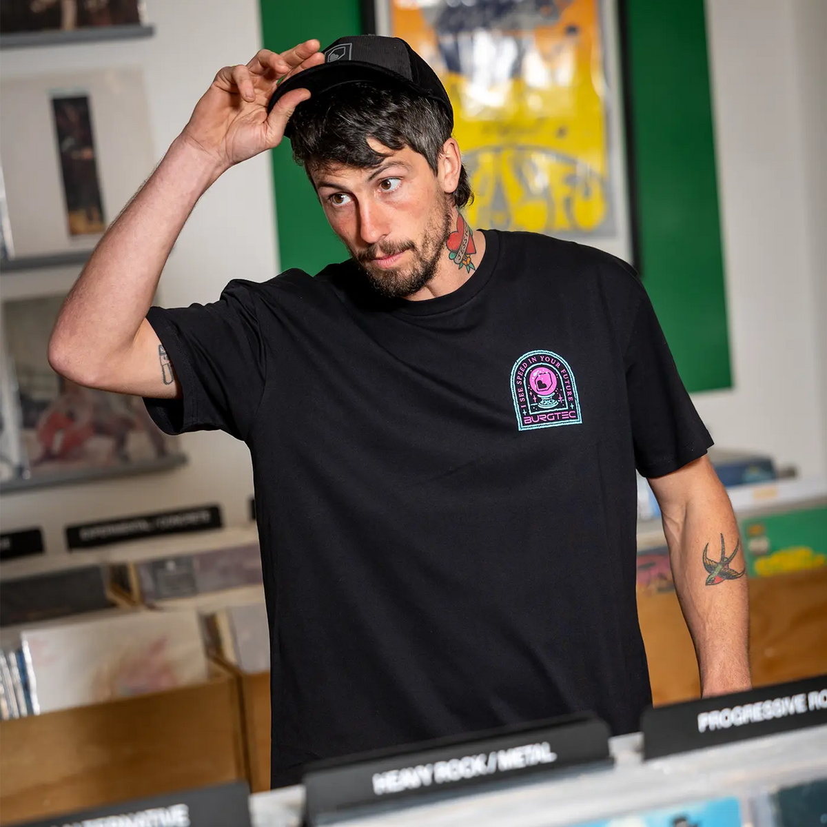 T-Shirt BURGTEC TARROT Černá