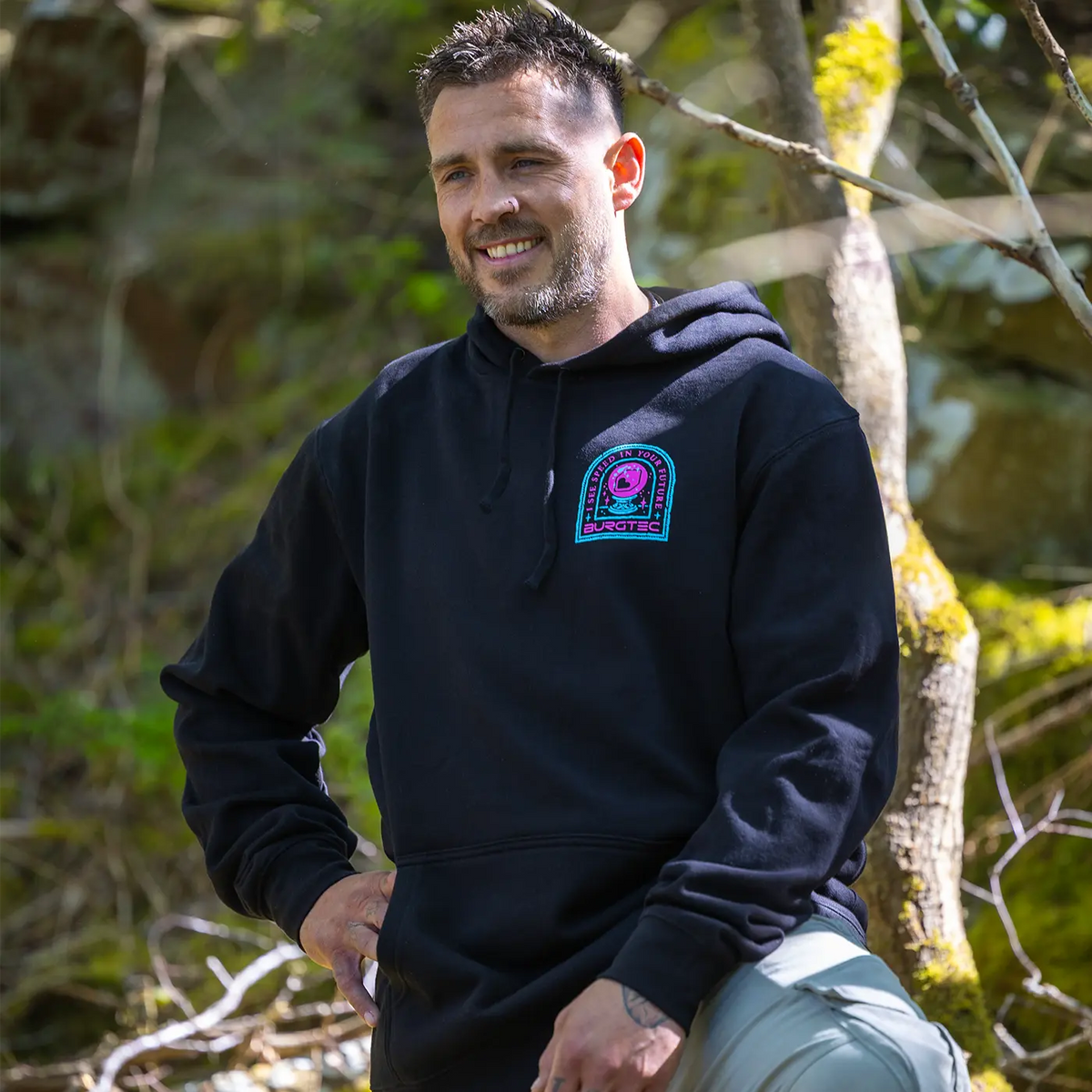 Hættetrøje BURGTEC TARROT HOODIE Sort