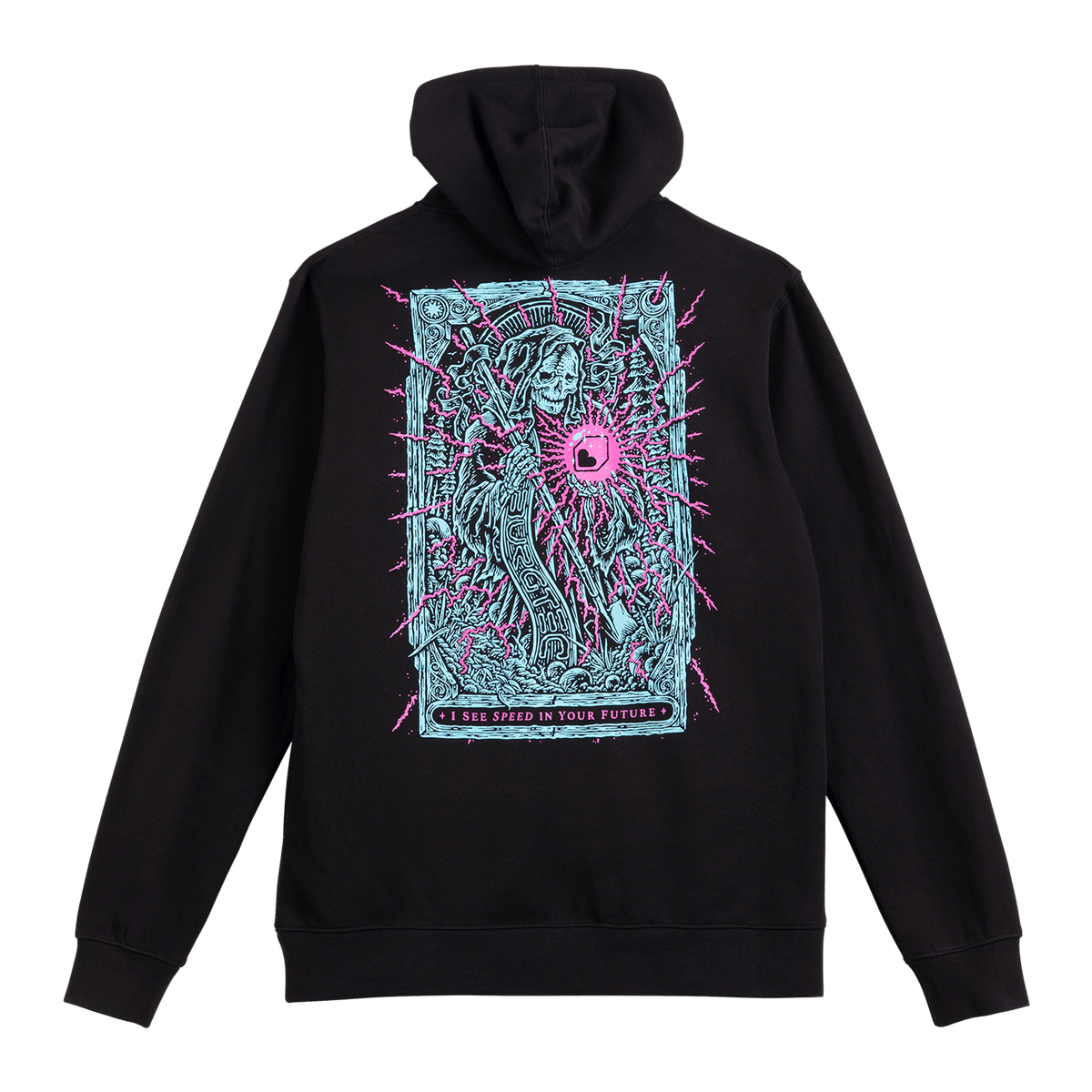 Hættetrøje BURGTEC TARROT HOODIE Sort