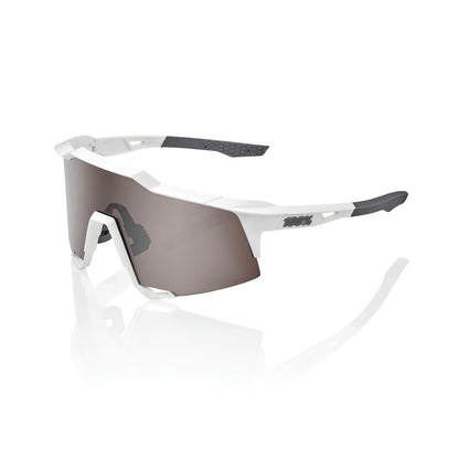 Očala 100% SPEEDCRAFT Bela Mat Hiper Mirror Srebrna