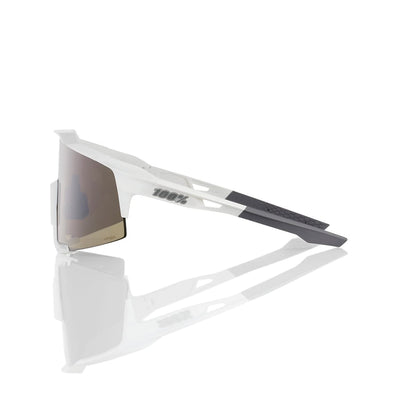 Očala 100% SPEEDCRAFT Bela Mat Hiper Mirror Srebrna