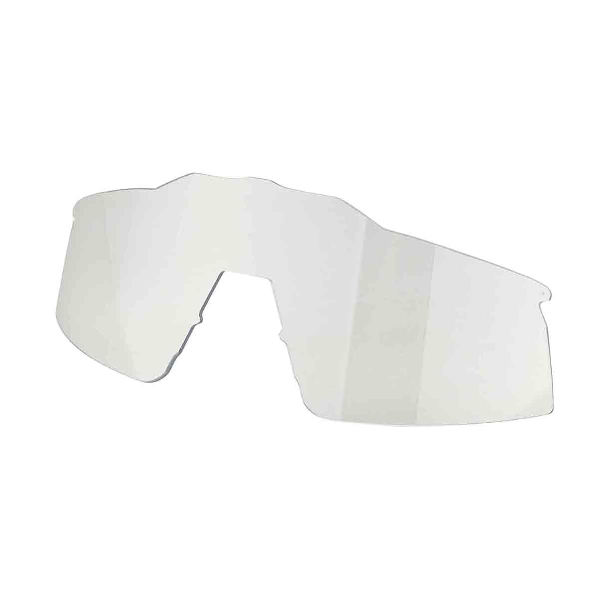 100% SPEEDCRAFT White Matt Hiper Mirror Silver glasses