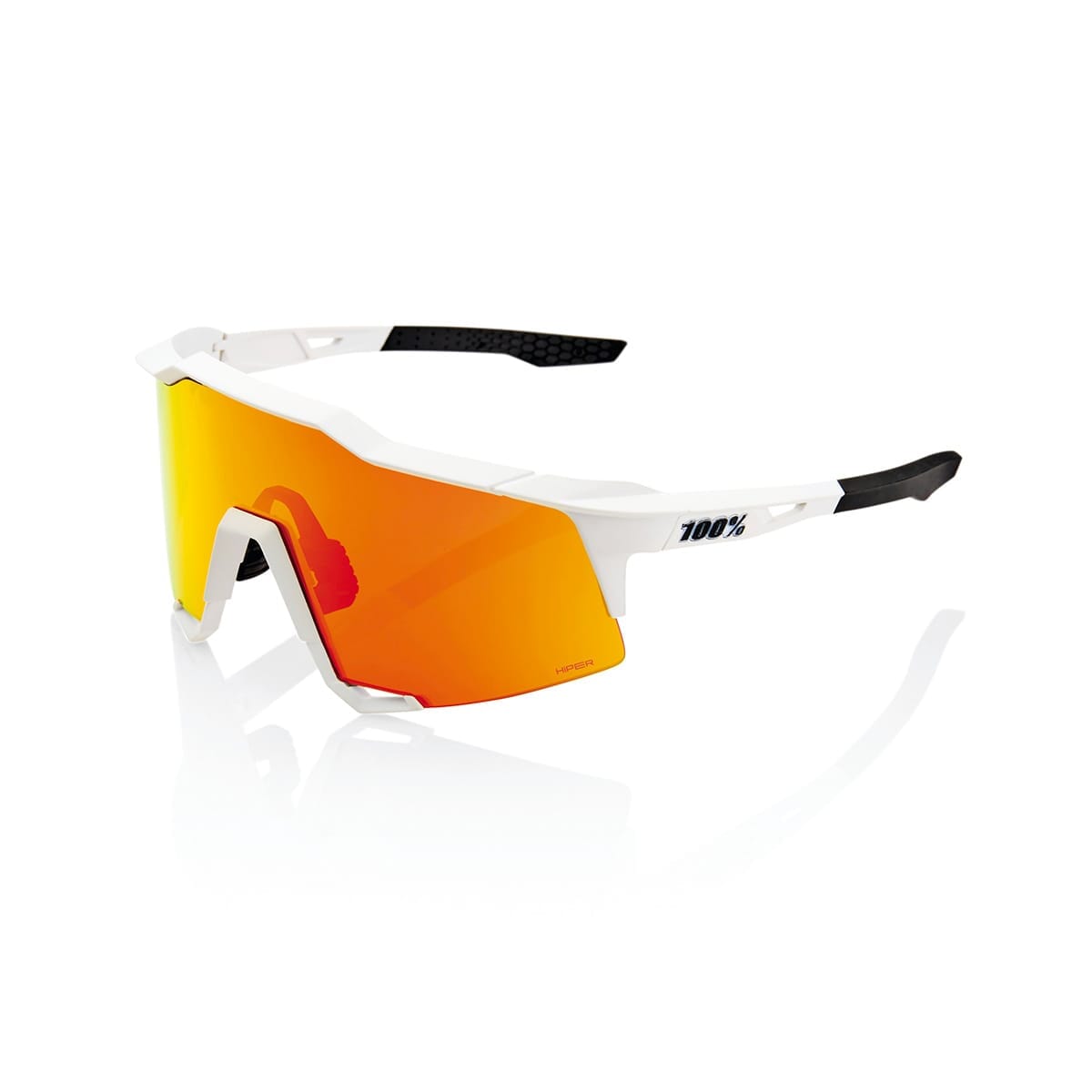 Brýle 100% SPEEDCRAFT SOFT Bílé Hiper Mirror Červené
