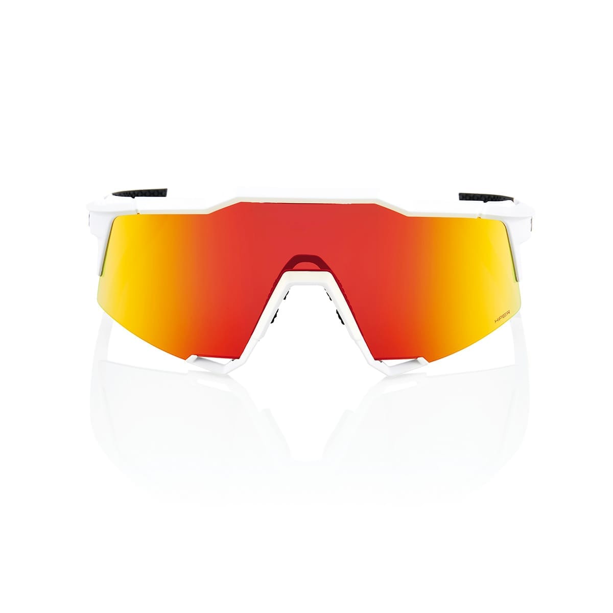 Brýle 100% SPEEDCRAFT SOFT Bílé Hiper Mirror Červené