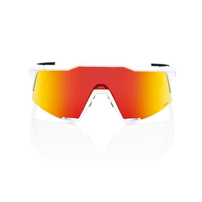 Akiniai 100% SPEEDCRAFT SOFT Balta Hiper Mirror Raudona