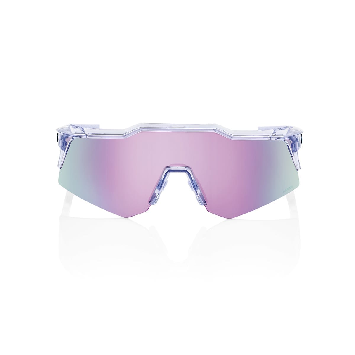 100% SPEEDCRAFT XS POLISHED Translucent Hiper Mirror Lavender Glasses