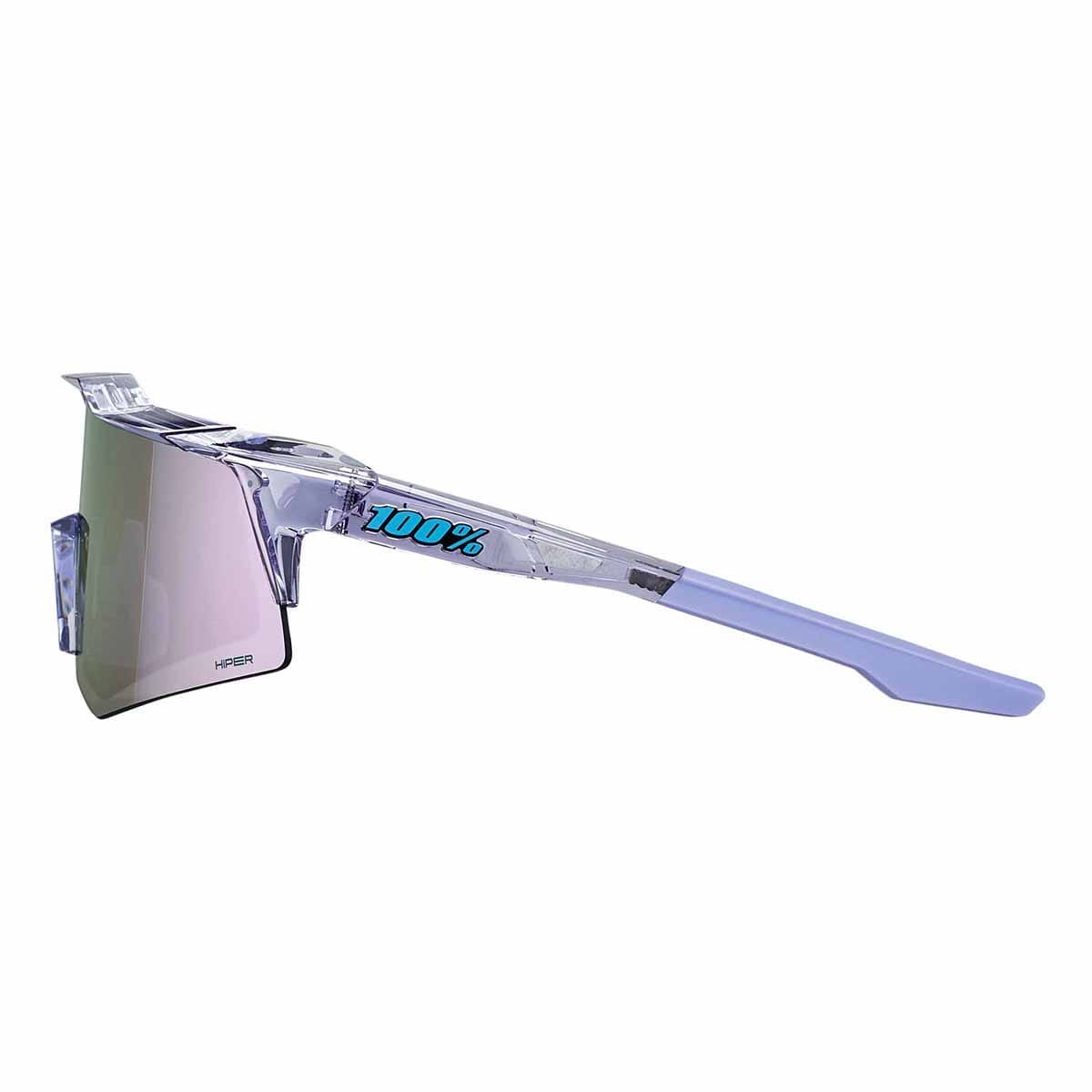 100% SPEEDCRAFT XS POLISHED Translucent Hiper Mirror Lavender Glasses