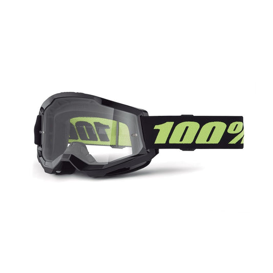 Masker 100% STRATA 2 SOLAR ECLIPSE Zwart Helder Scherm