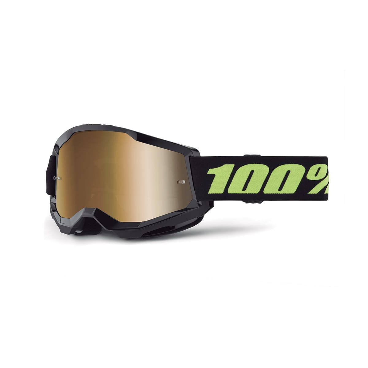 Maske 100% STRATA 2 SOLAR ECLIPSE Sort Mirror Guld