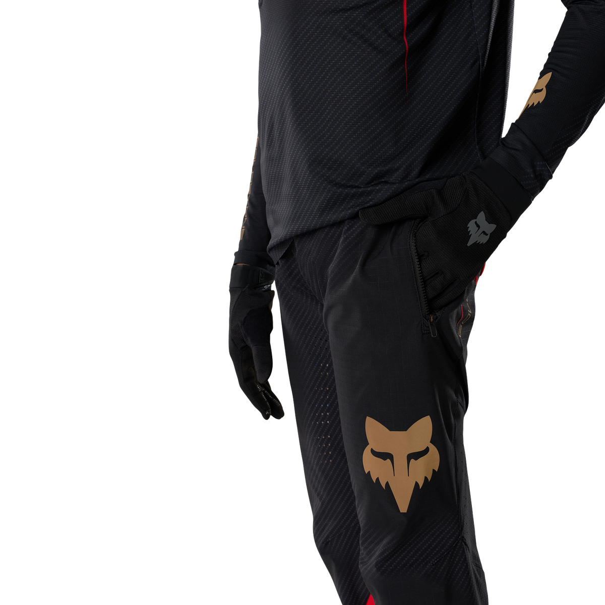 Broek FOX FLEXAIR GOLDSTONE SE junior zwart - aanzicht 6