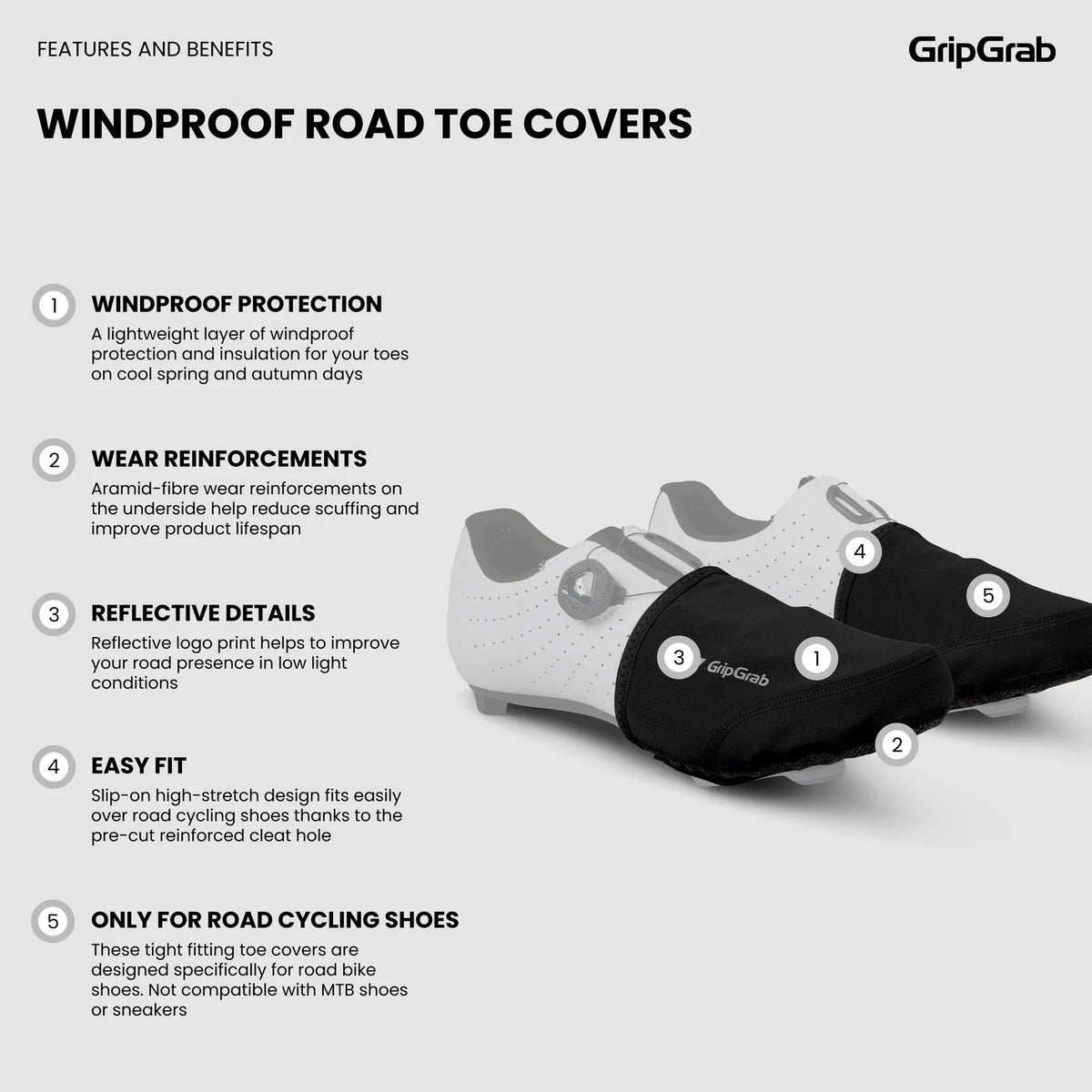 Návleky na prsty u nohou GRIPGRAB WINDPROOF Žlutá