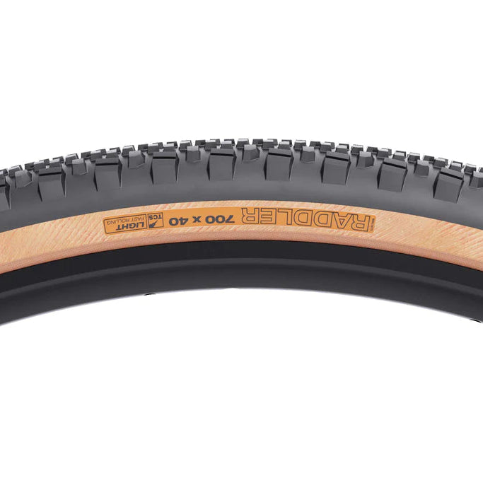 WTB RADDLER TCS LIGHT FAST ROLLING DUAL DNA SG2 700x40c Tubeless Ready Forstærket Beige Dæk