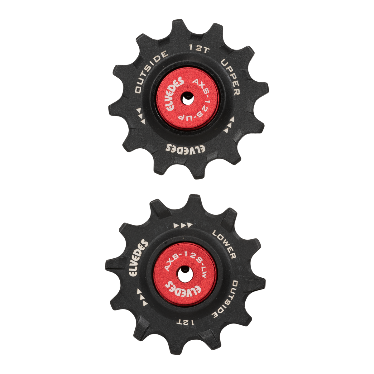 ELVEDES 12-Tooth Derailleur Pulleys Sram Red/Force AXS 12V Ceramic Bearings NW