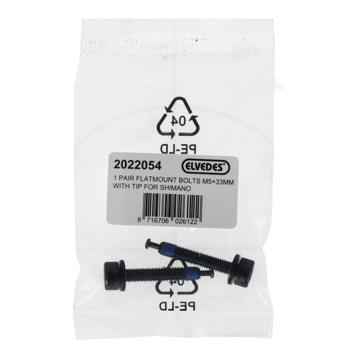 Bevestigingsschroef Achterremklauw ELVEDES FM Shimano M5x33 Type C