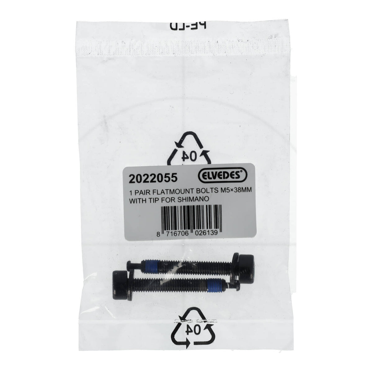 Bevestigingsschroef Achterremklauw ELVEDES FM Shimano M5x38 Type C