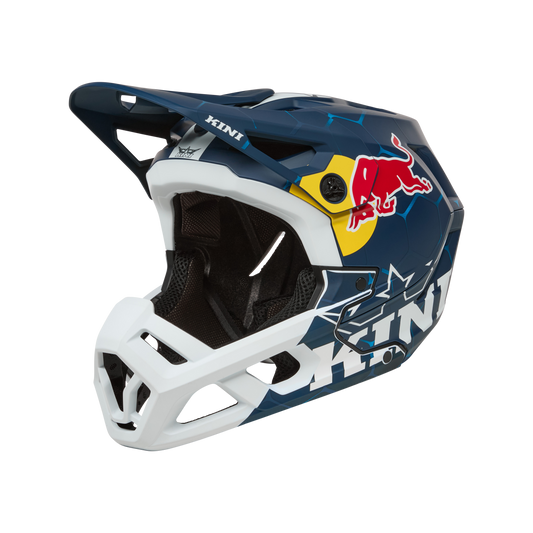 Kask MTB O'NEAL EC KINI RED BULL 1.0 Biały/Niebieski