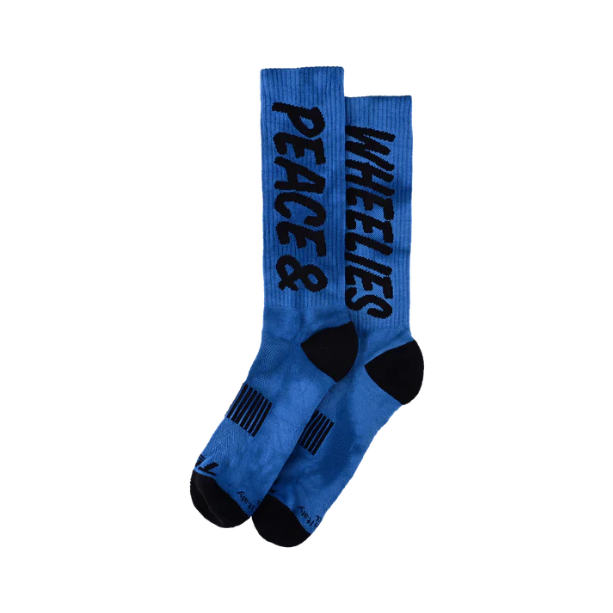 Strumpor TROY LEE DESIGNS PERFORMANCE PEACE & WHEELIES Blå