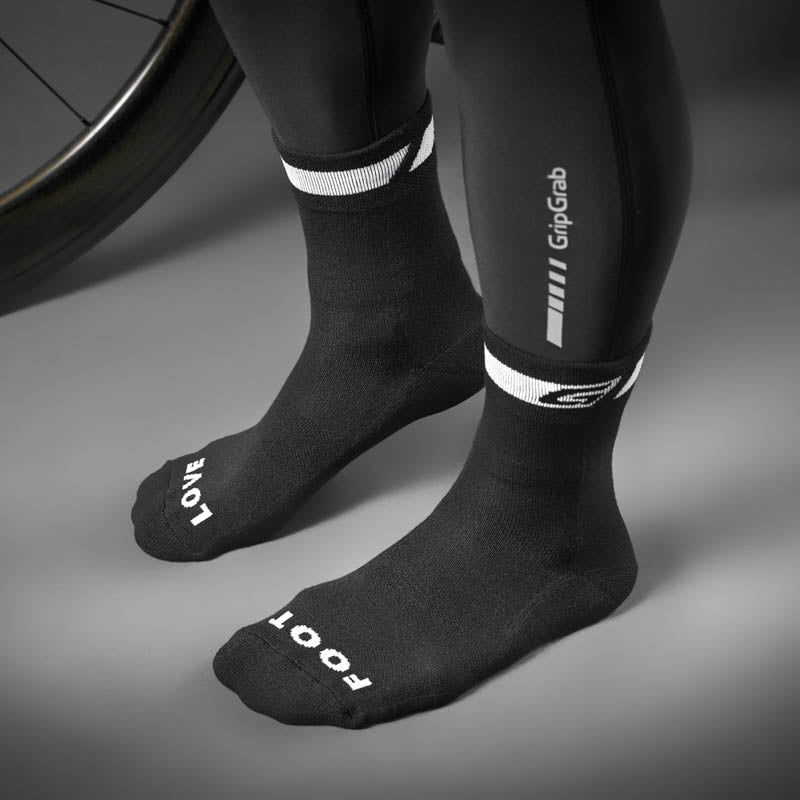 GRIPGRAB SPRING AUTUMN cykelstrømper i sort