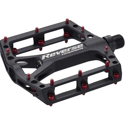 Pedały Platformowe REVERSE COMPONENTS BLACK ONE Czarne/Czerwone