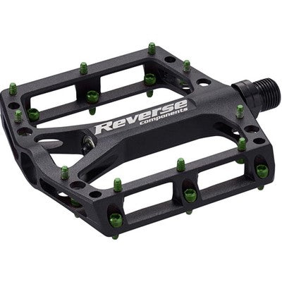 Pedały Platformowe REVERSE COMPONENTS BLACK ONE Czarny/Jasnozielony