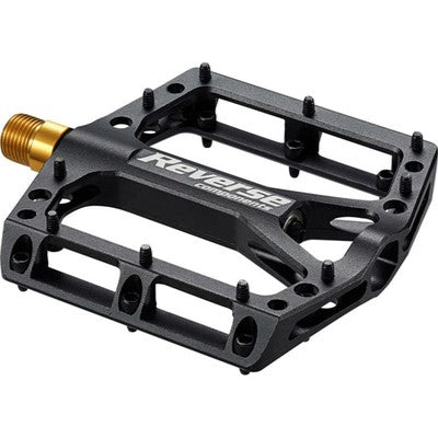 Flade pedaler REVERSE COMPONENTS BLACK ONE TITANIUM Titanaksel Sort