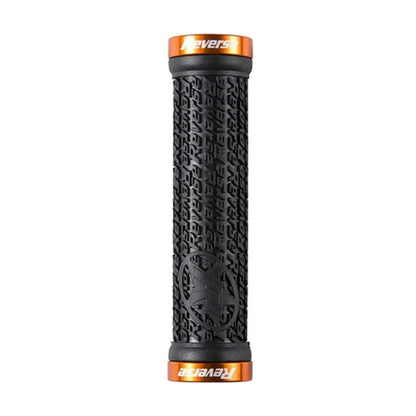 REVERSE COMPONENTS STAMP Lock-On Grips Ø 30mm Black/Orange