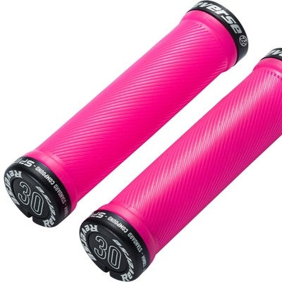Grips REVERSE COMPONENTS SPIN Lock-On Ø 30mm Rosa/Svart