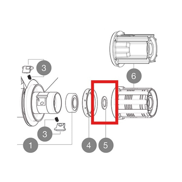 Kit med 3 Interne Afstandsstykker MAVIC Sølv 9mm FTS-L