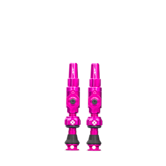 MUC-OFF Big Bore Lite Tubeless Valves (Presta) Small Rose