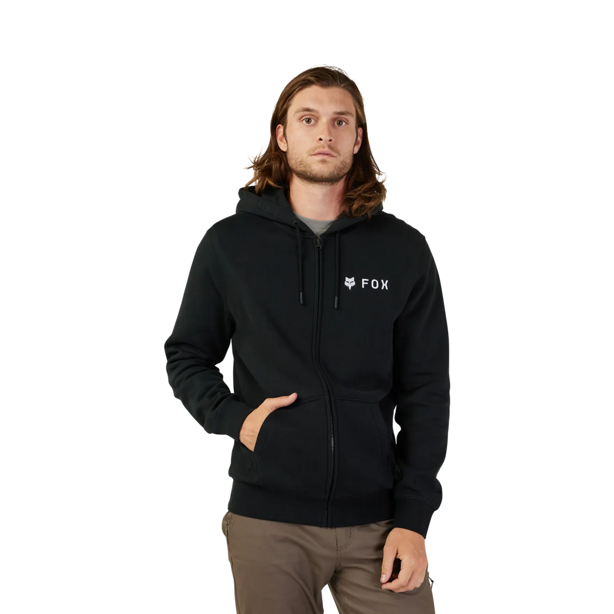 FOX ABSOLUTE ZIP Black Hoodie