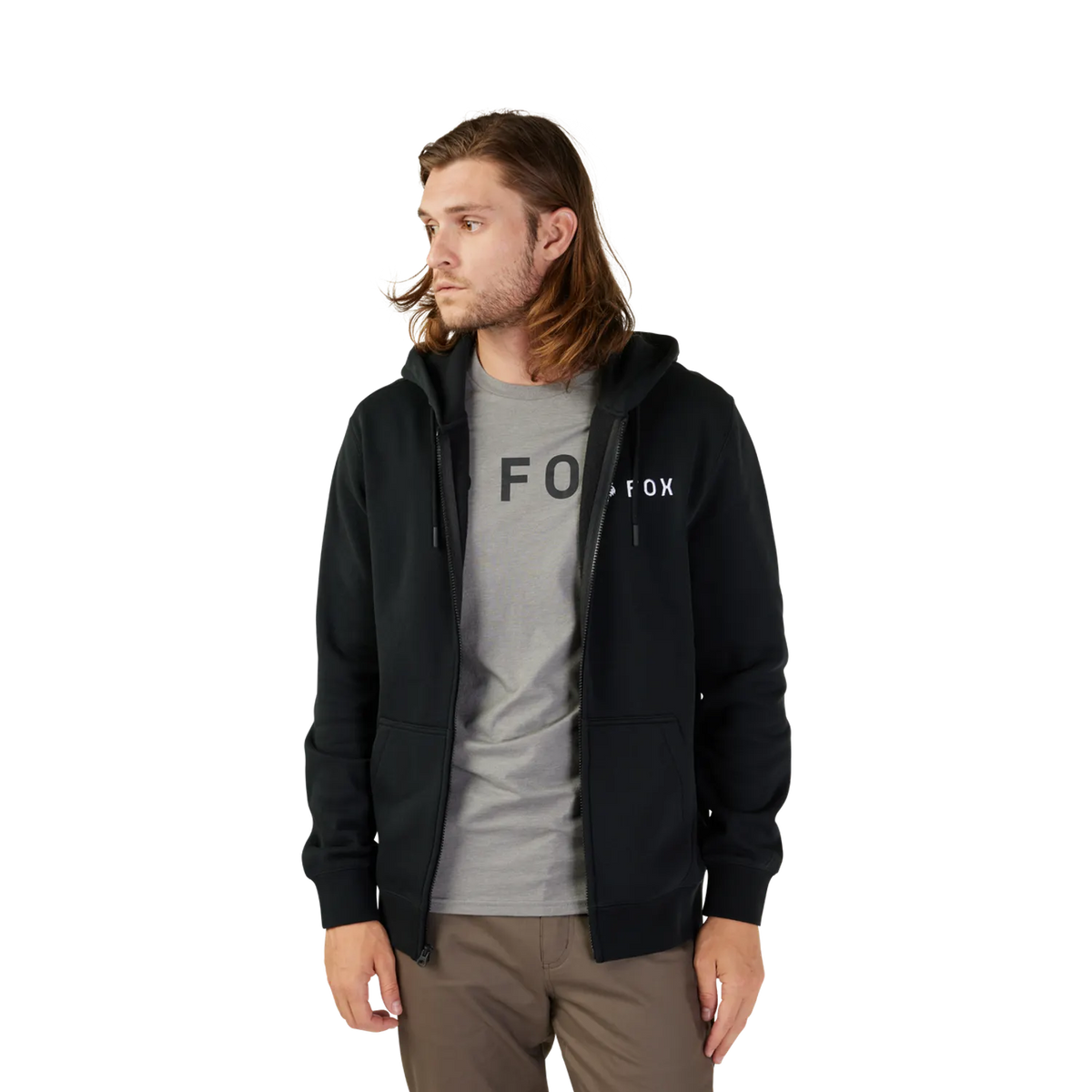 FOX ABSOLUTE ZIP Black Hoodie