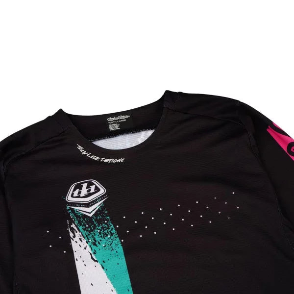 Trøje TROY LEE DESIGNS SPRINT FULL PULL Junior Lange Ærmer Sort