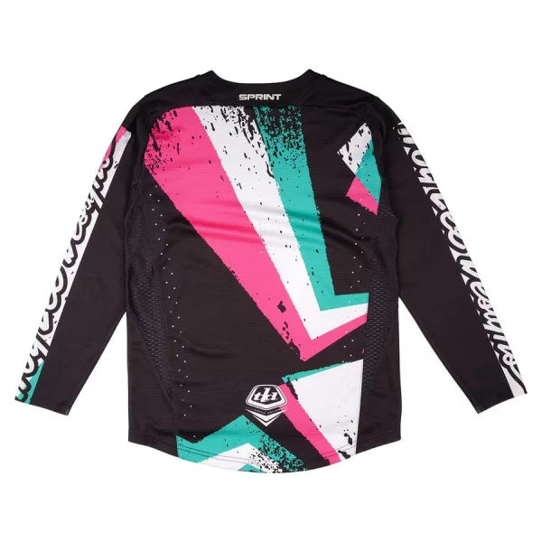 Trøje TROY LEE DESIGNS SPRINT FULL PULL Junior Lange Ærmer Sort