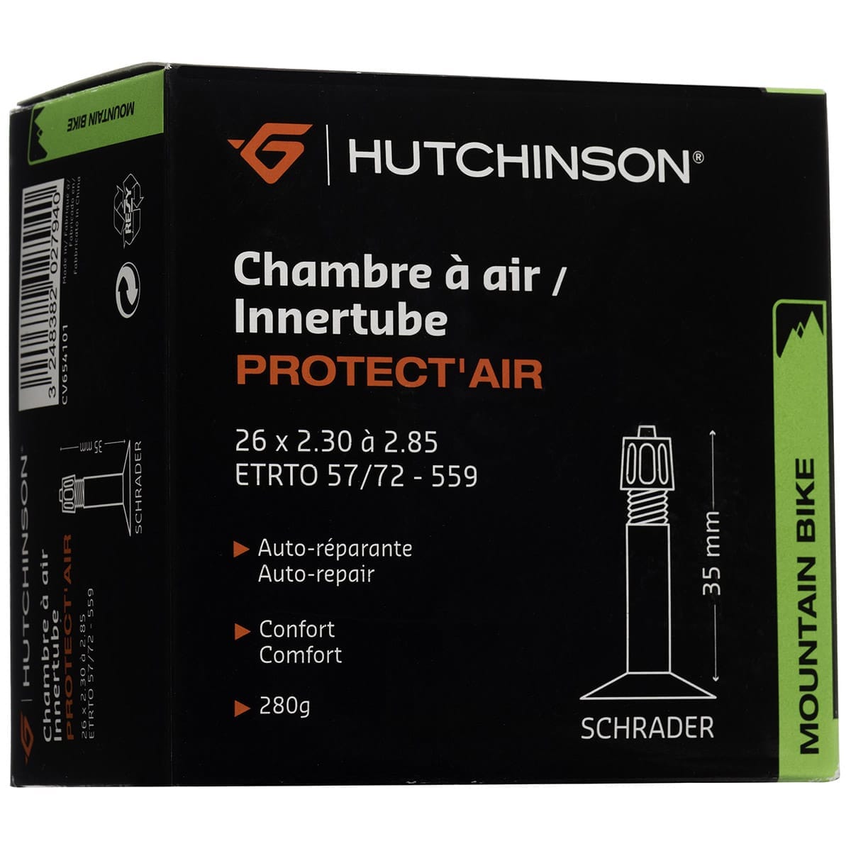 Duše HUTCHINSON PROTECT'AIR 26x 2.30 - 2.85 SCHRADER 35mm