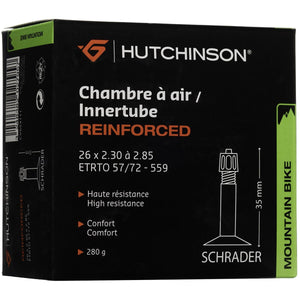 HUTCHINSON REINFORCED Inner Tube 26x 2.30 - 2.85 SCHRADER 48mm