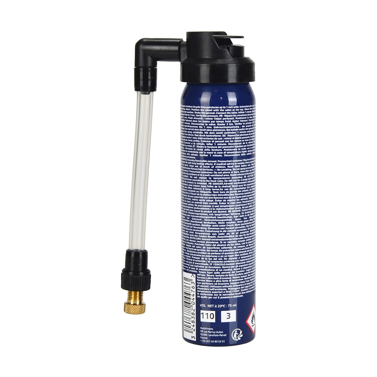 HUTCHINSON FAST'AIR Puncture Repair Spray with Screw-On Valve 75 ml