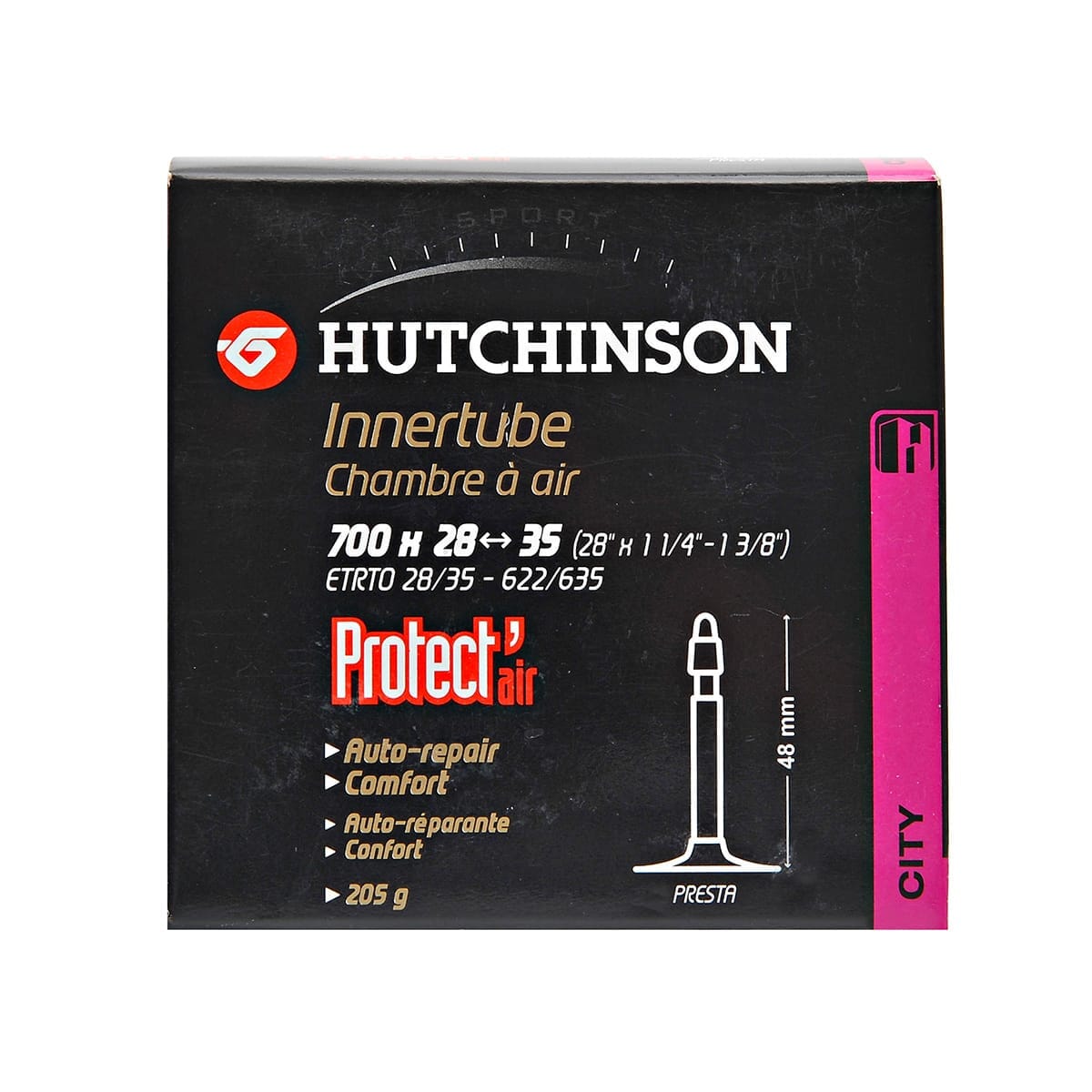 Duše HUTCHINSON PROTECT'AIR 2 700x28/35 PRESTA 48mm