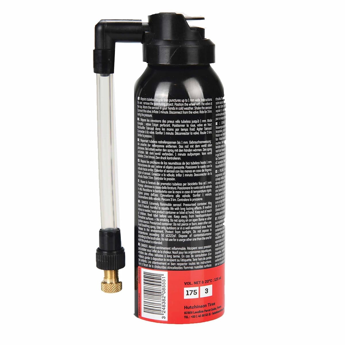 HUTCHINSON FAST'AIR Puncture Repair Spray with Screw-On Valve 125 ml