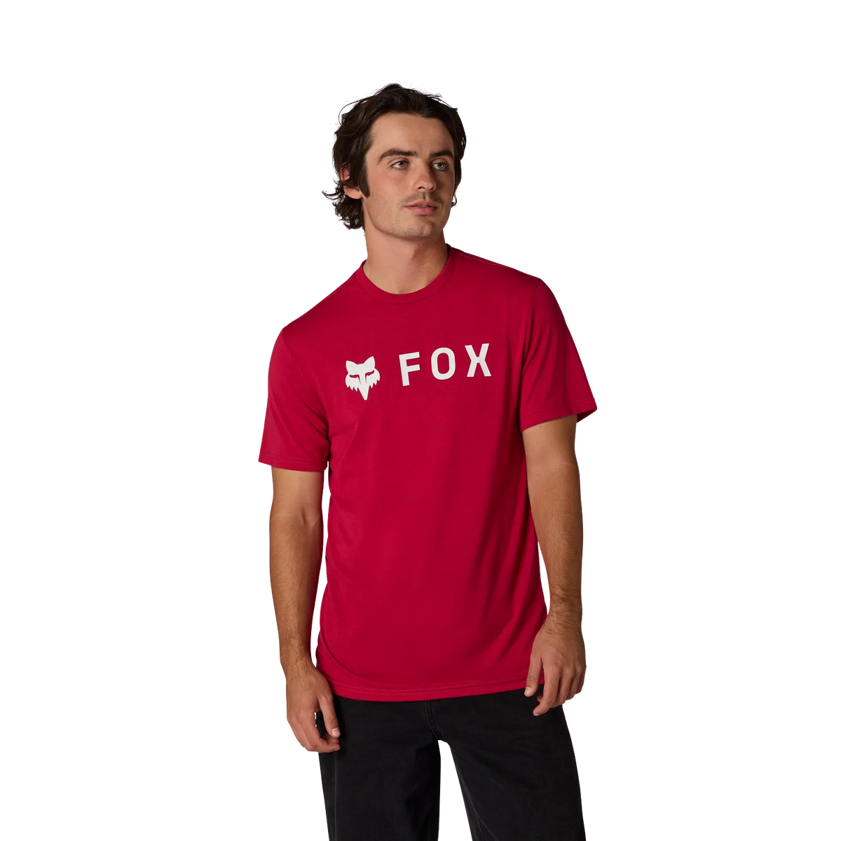Technické tričko FOX ABSOLUTE TRUDRI s krátkým rukávem Cranberry