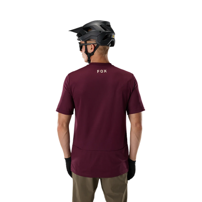 FOX RANGER FOX HEAD Short-Sleeve Jersey Burgundy