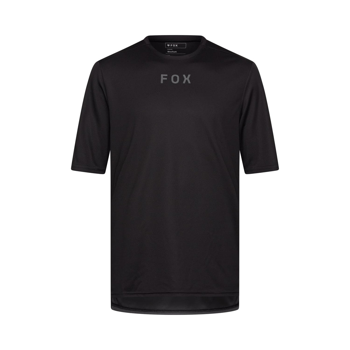 MTB-trøje FOX RANGER WORDMARK Korte ærmer Sort