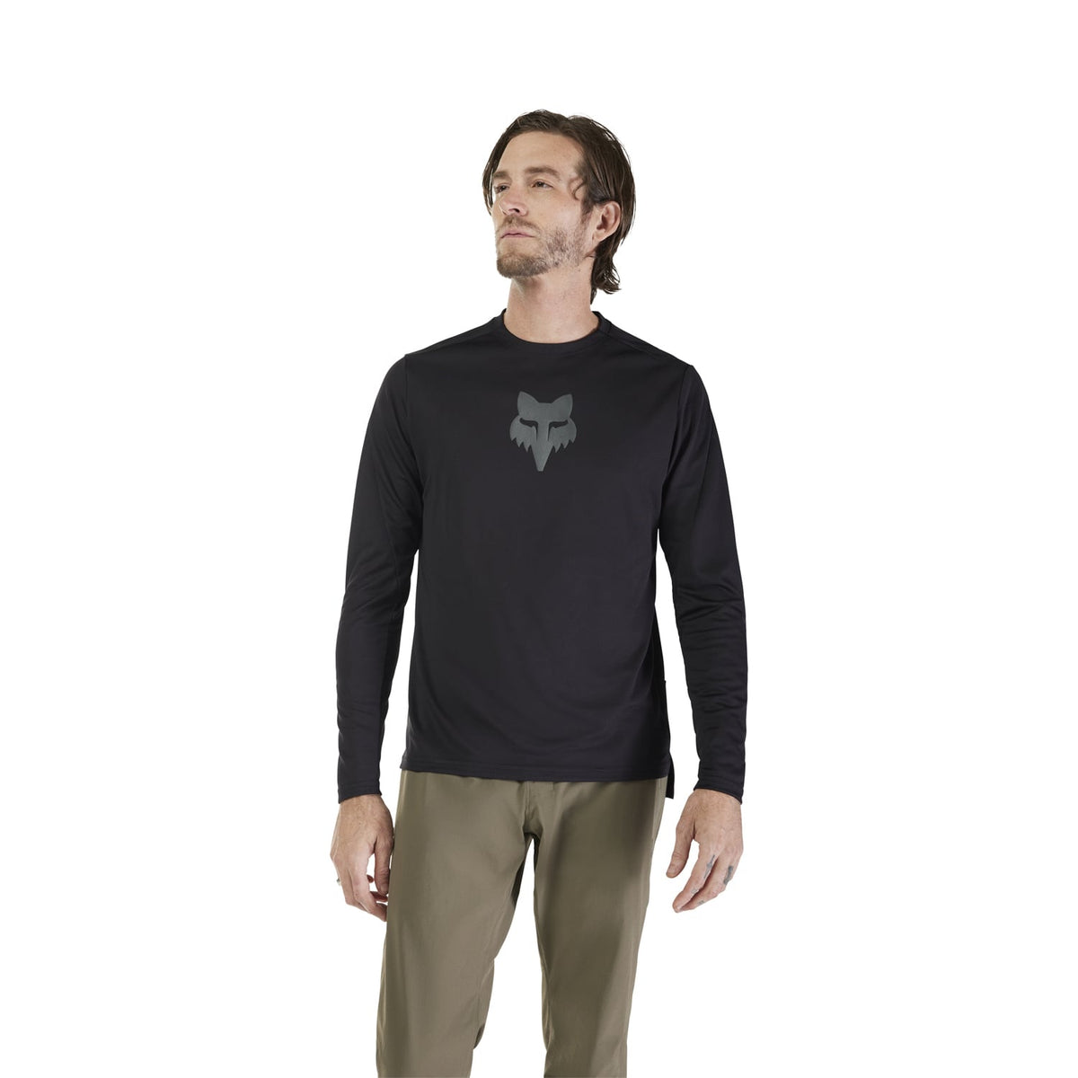 FOX RANGER FOX HEAD Long Sleeve Jersey Black